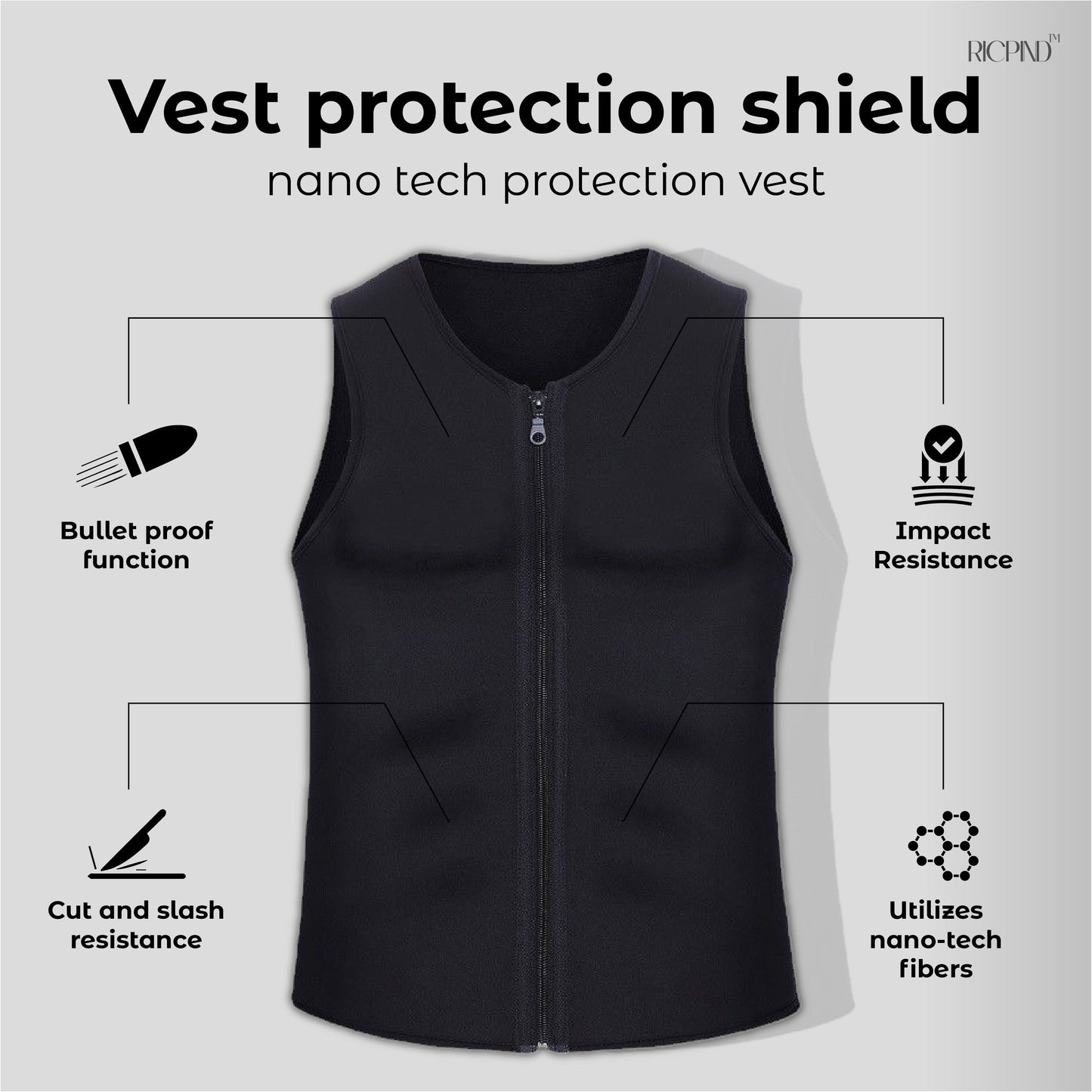 RICPIND Tactical Nano Airsoft Protection Vest